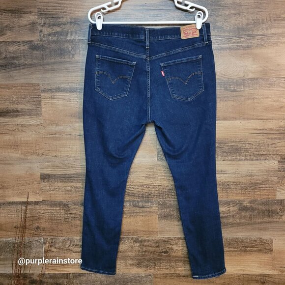 Levi's Jeans Size 34 Skinny Mid Rise 311 Shaping Tummy Control Dark Wash Stretch - Picture 2 of 13
